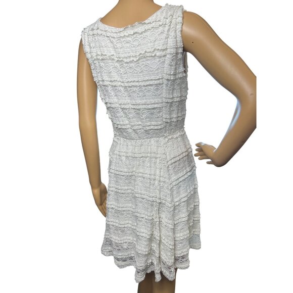 (5 for $25) Trixxi‎ Sleeveless Lace Mini Dress in White Size Medium - Picture 4 of 4